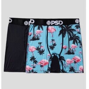 PSD Flamingo Inn Mens Graphic Ultra Soft Longer Boxer Brief Underwear
